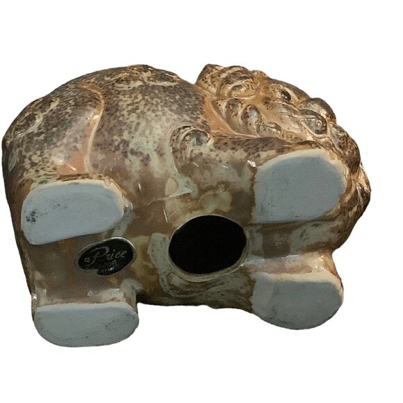 Lion Ceramic Votive Candle Holder Mini Planter a Price Import Japan 4" x 2.5" - Picture 6 of 9